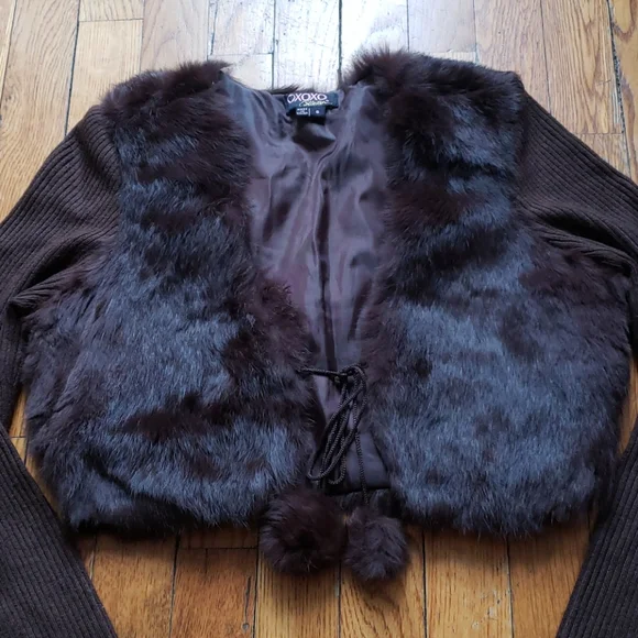 XOXO 100%Rabbit Fur sweater - Picture 2 of 9